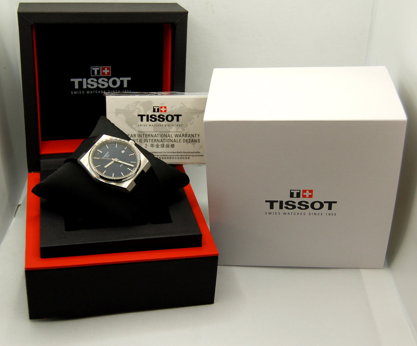 TISSOT PRX 40mm Men's Quartz Watch - T137.410.11.041.00 Rubber | tikAworld