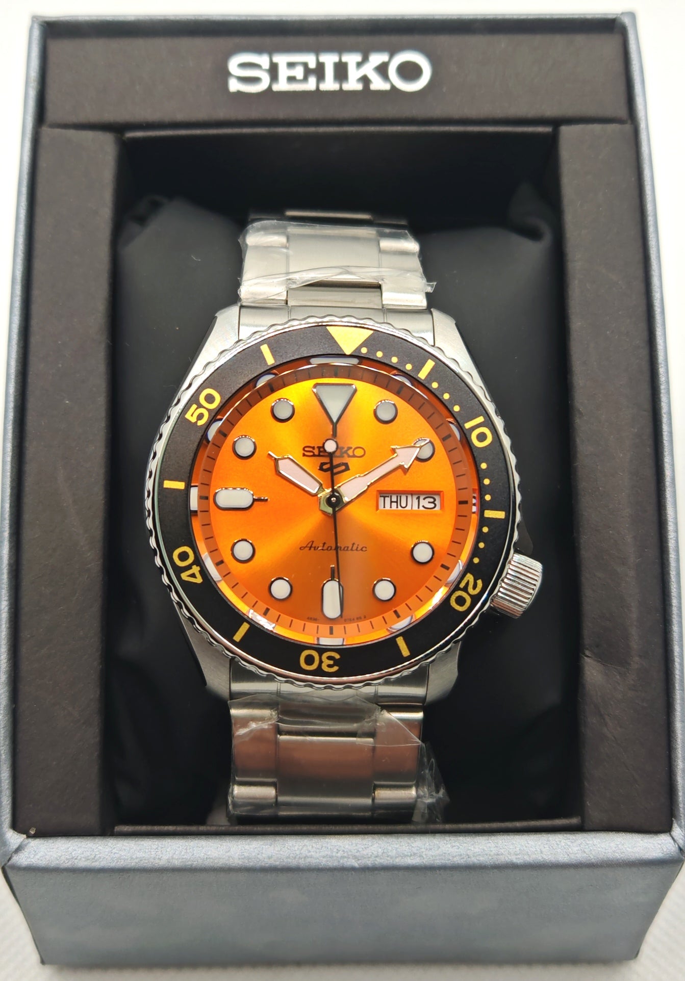 SEIKO 5 Sports SRPD59K1 – Orologio Automatico Uomo Arancione | tikAworld