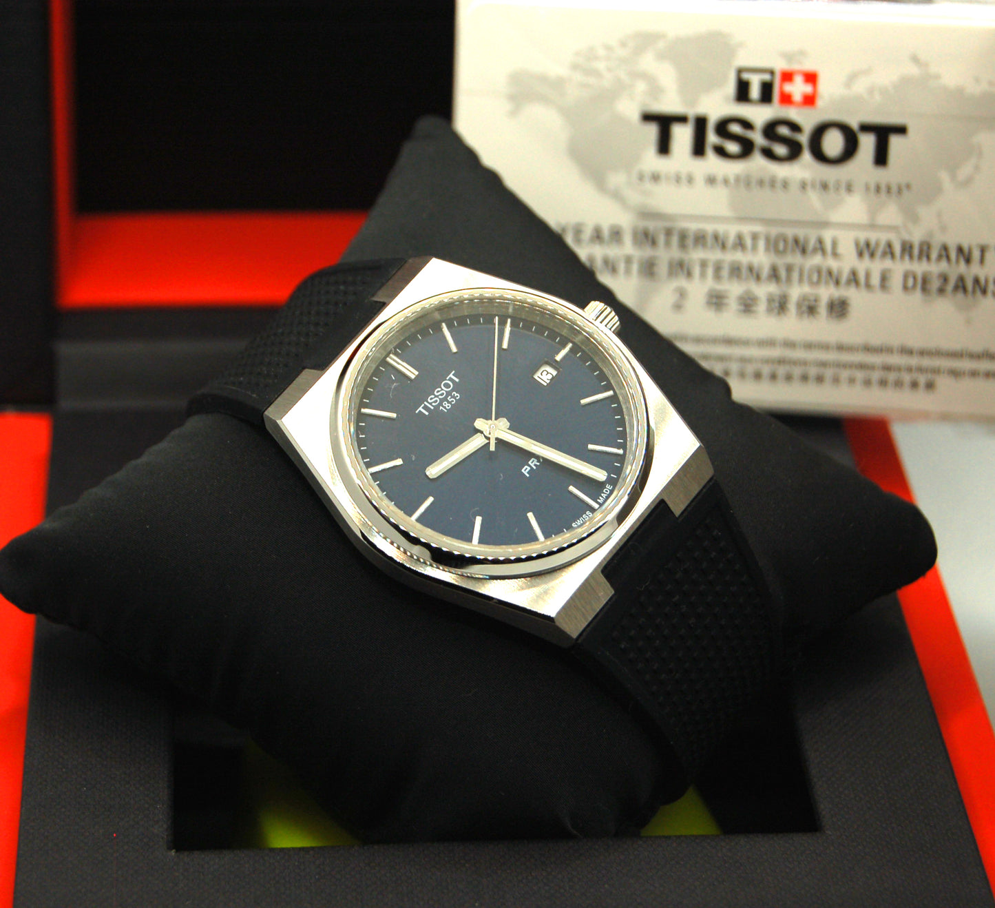 TISSOT PRX 40mm Men's Quartz Watch - T137.410.11.041.00 Rubber | tikAworld