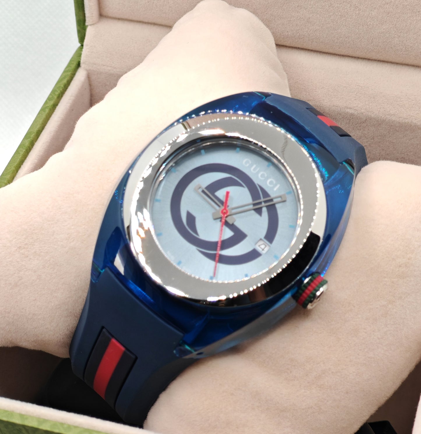 GUCCI orologio per UOMO/unisex al quarzo mod. SYNC - YA137104 46mm
