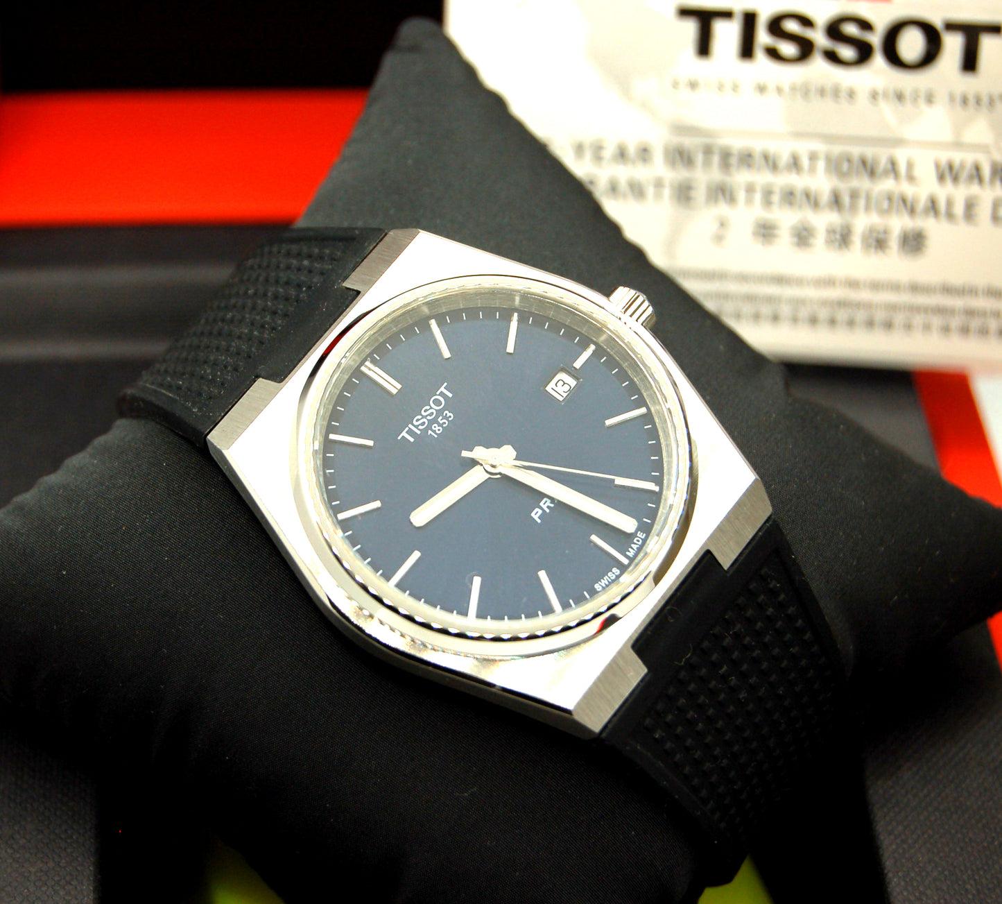 TISSOT PRX 40mm Men's Quartz Watch - T137.410.11.041.00 Rubber | tikAworld
