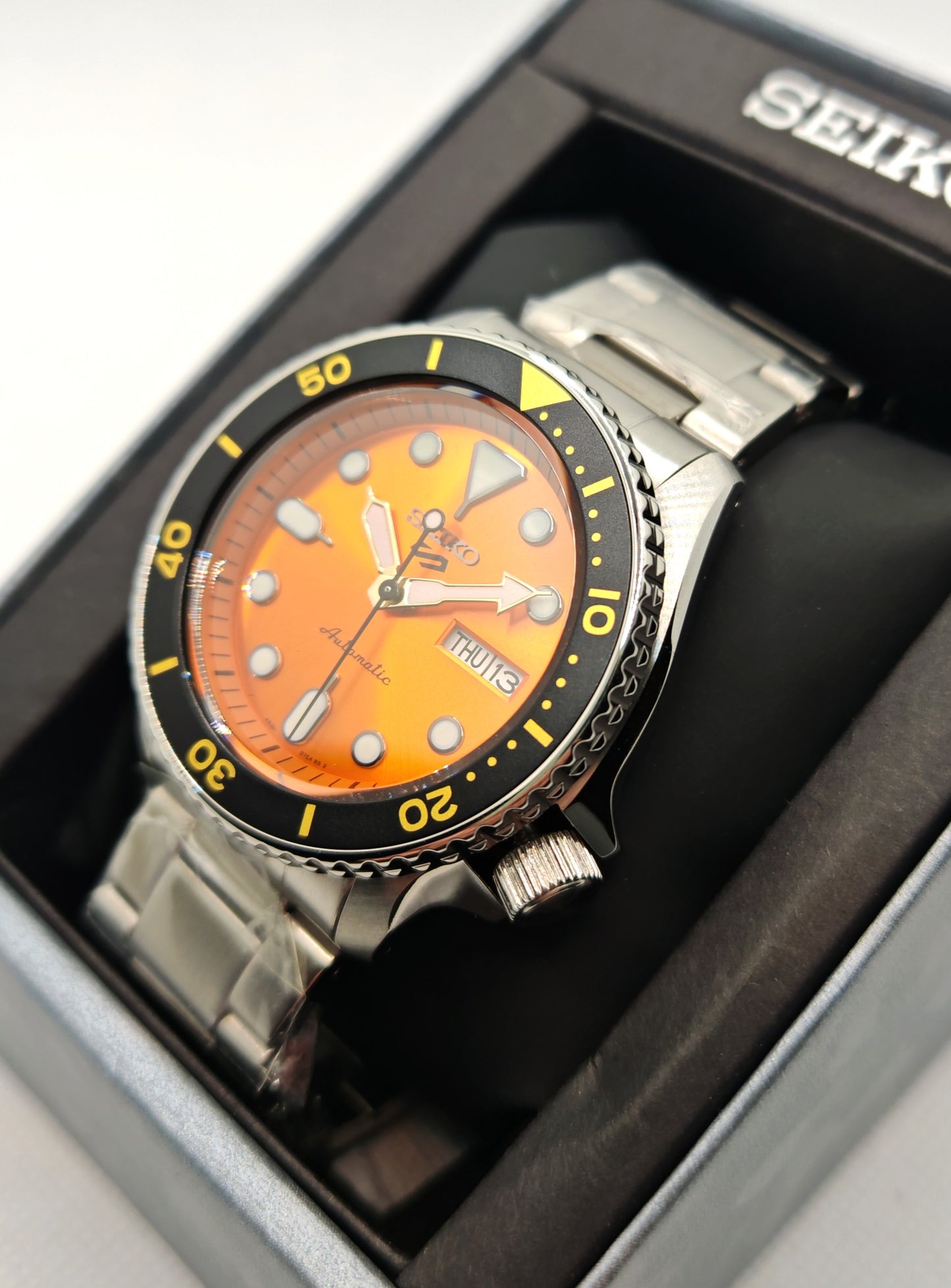 SEIKO 5 Sports SRPD59K1 – Orologio Automatico Uomo Arancione | tikAworld