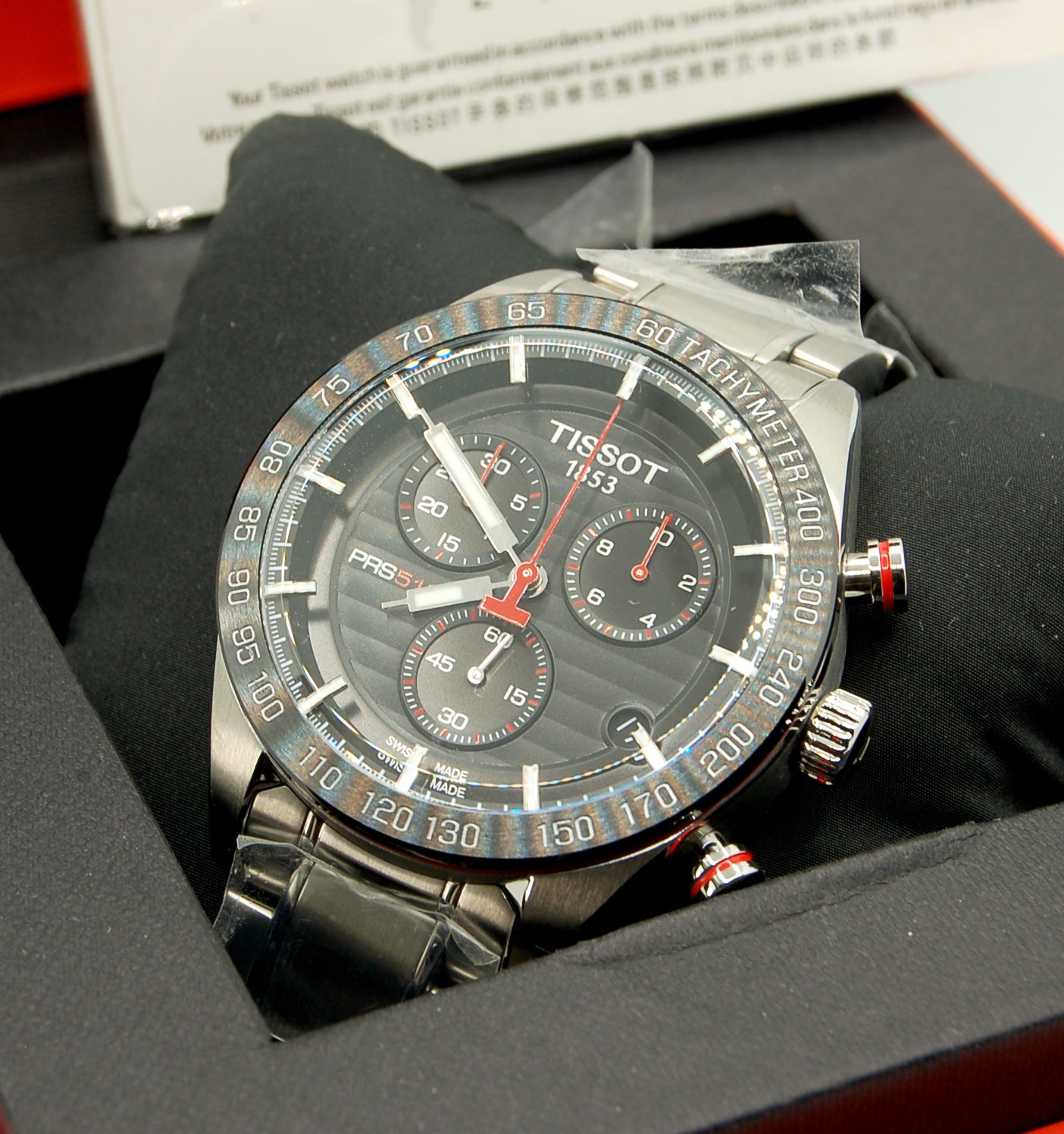 TISSOT MEN'S quartz watch model PRS 516 CHRONOGRAPH - T100.417.11.051.01
