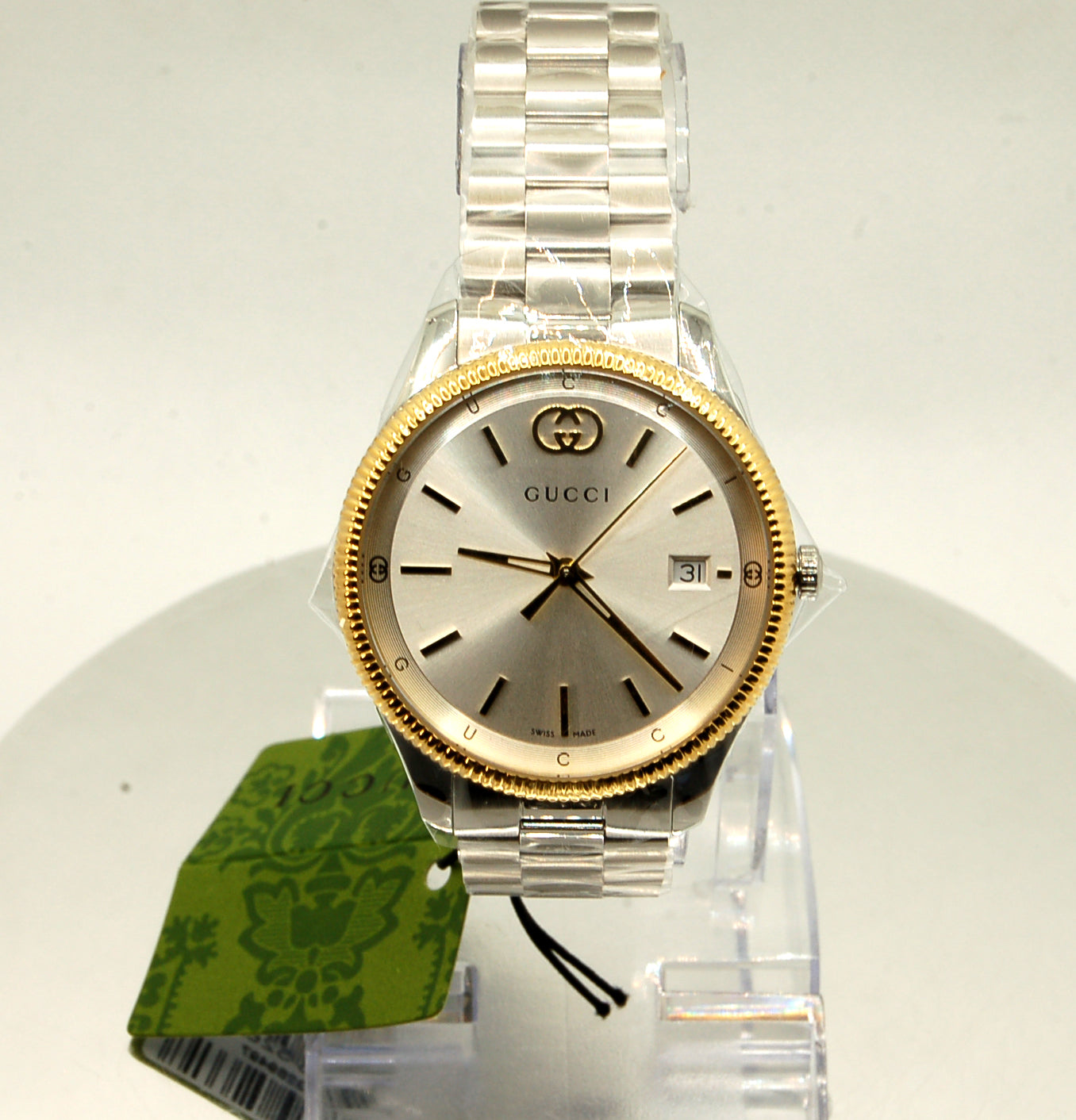 GUCCI men's/unisex quartz watch, model G-Timeless, gold/steel - YA1264233