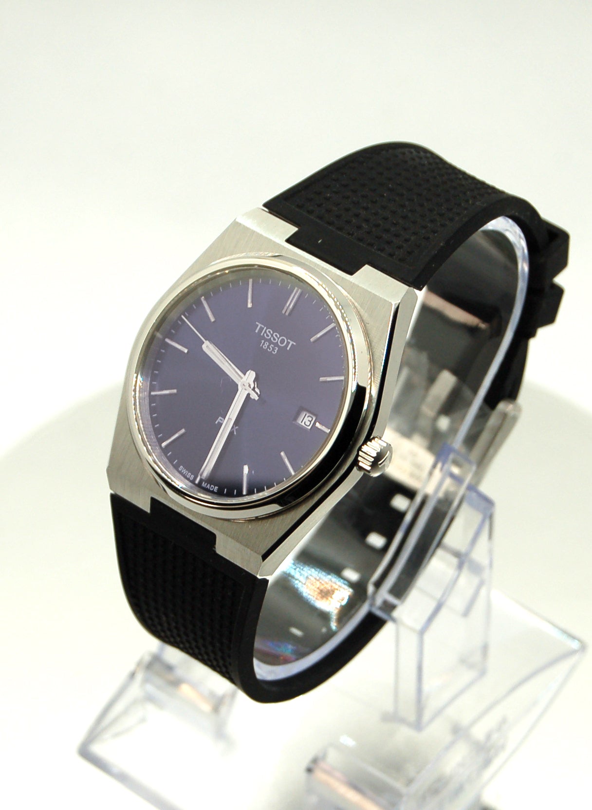 TISSOT PRX 40mm Men's Quartz Watch - T137.410.11.041.00 Rubber | tikAworld