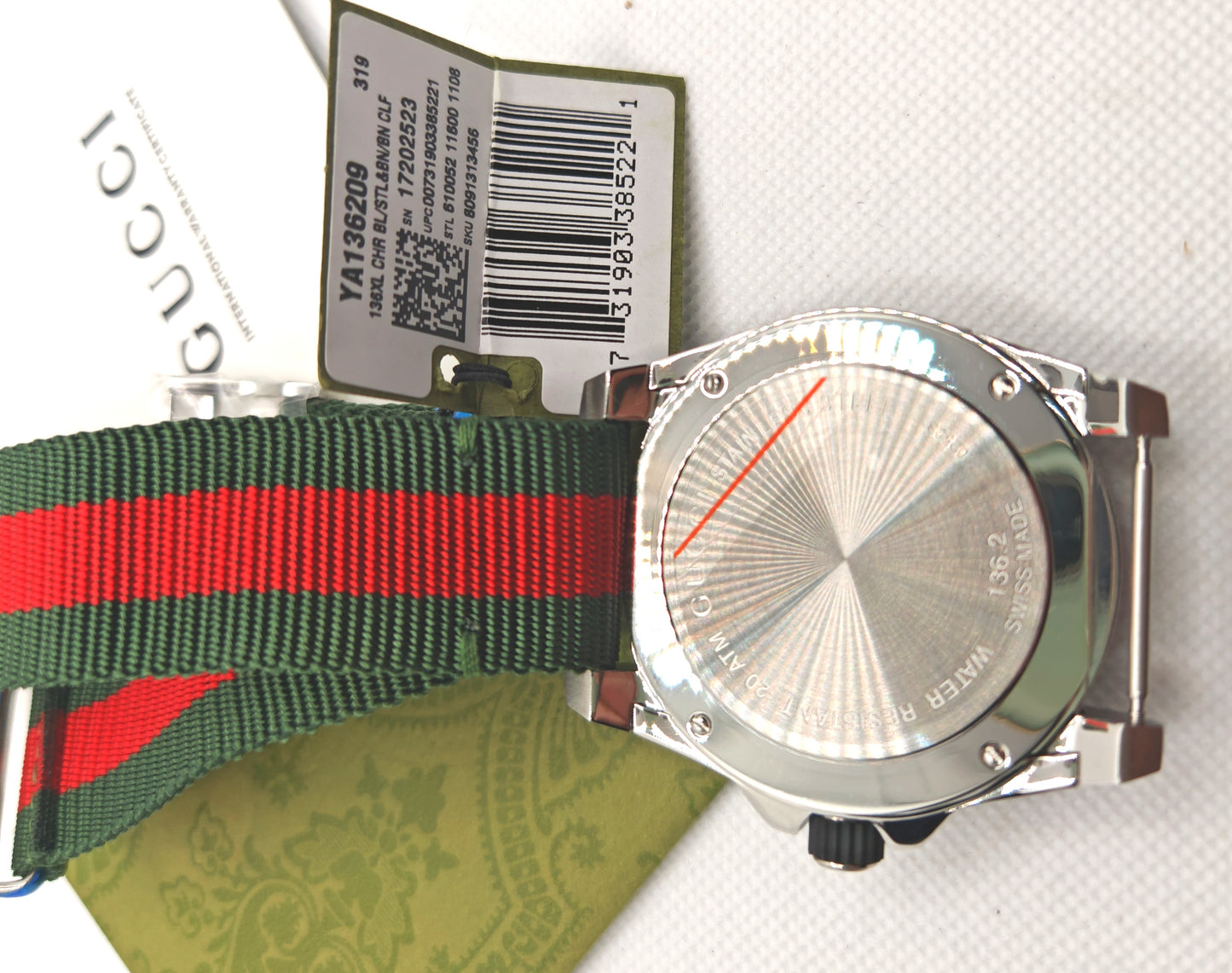 GUCCI orologio UOMO DIVE Nero/Tessuto - YA136209 | tikAworld