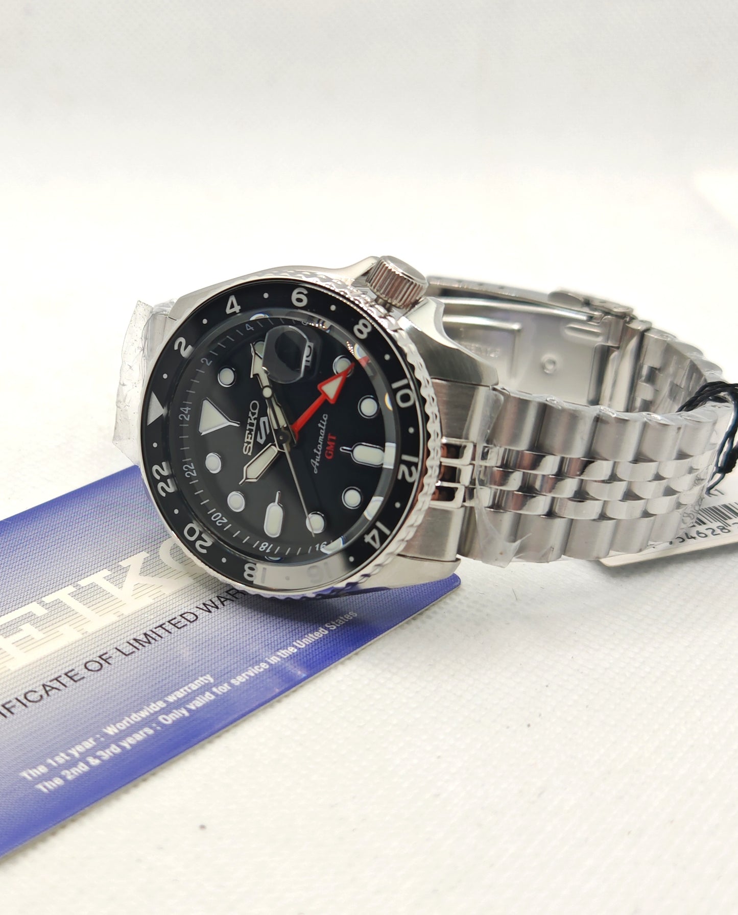 SEIKO 5 GMT SSK001K1 – Orologio Automatico Uomo Nero | TikAworld