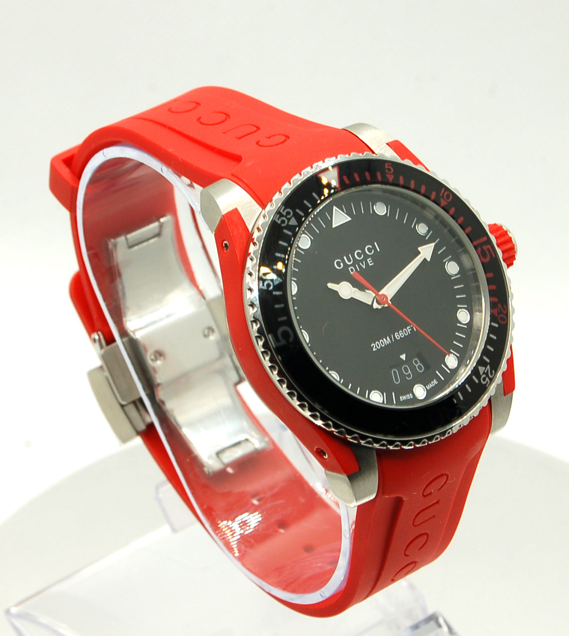 GUCCI MEN'S/Unisex Quartz Watch Model: GUCCIDIVE - YA136309 40mm