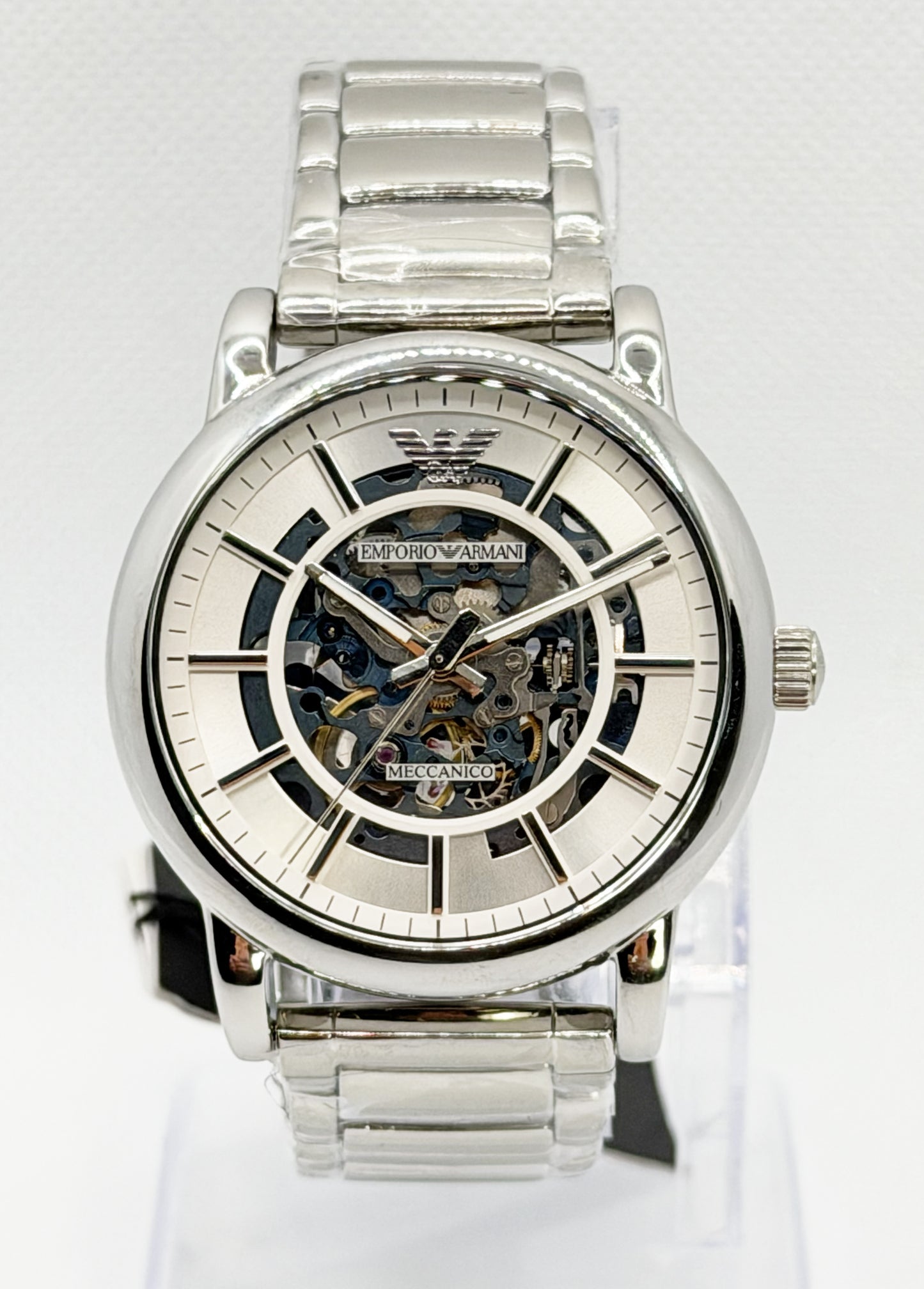 EMPORIO ARMANI AR60006 – Orologio Automatico Uomo Meccanico Scheletrato | tikAworld