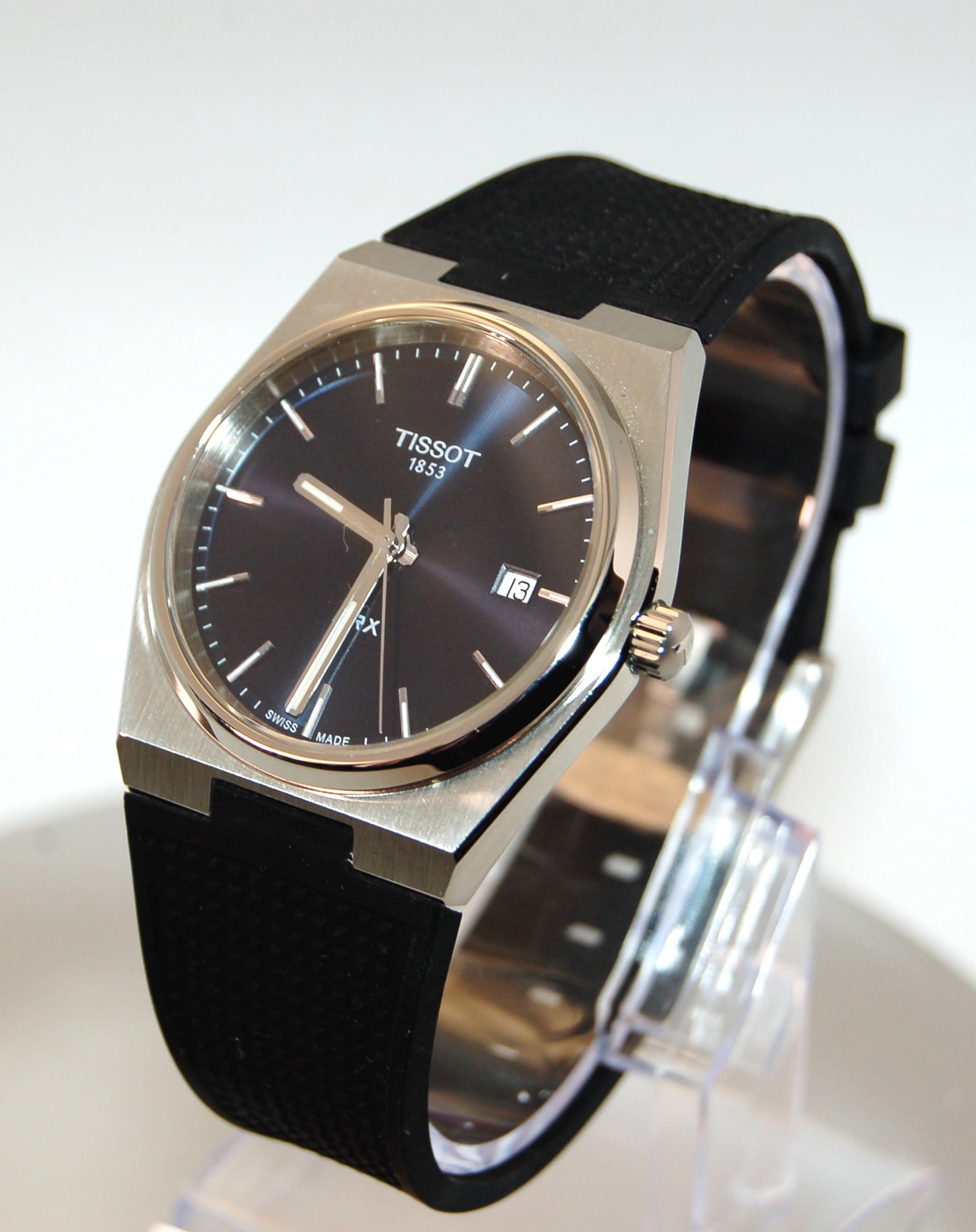 TISSOT PRX 40mm Men's Quartz Watch - T137.410.11.041.00 Rubber | tikAworld