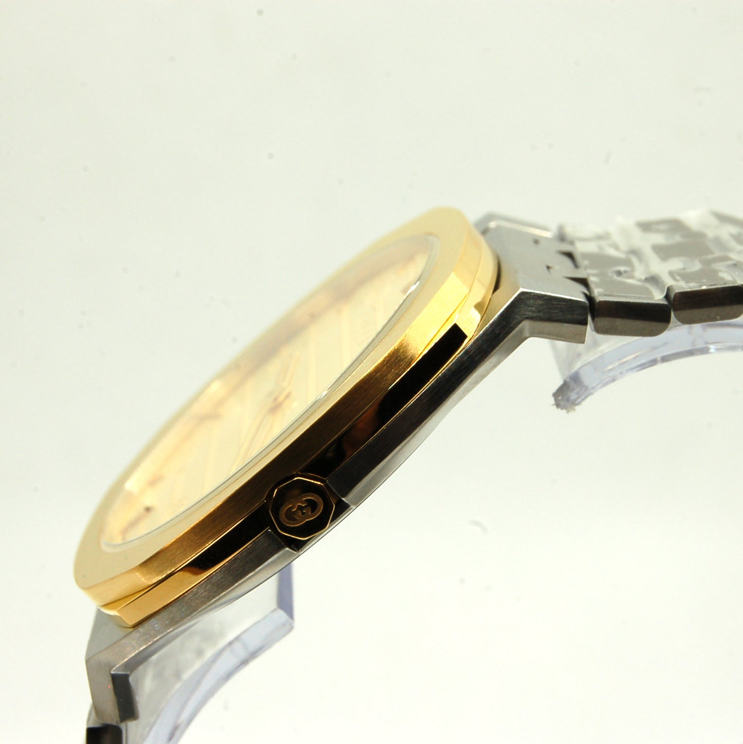 GUCCI 25H Gold/Steel Quartz Watch for Men/Unisex - YA163405