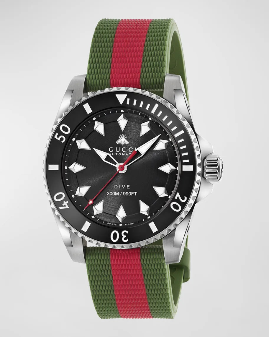 GUCCI orologio UOMO DIVE Nero/Tessuto - YA136209 | tikAworld