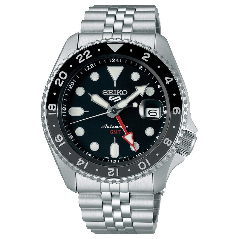 SEIKO 5 GMT SSK001K1 – Orologio Automatico Uomo Nero | TikAworld