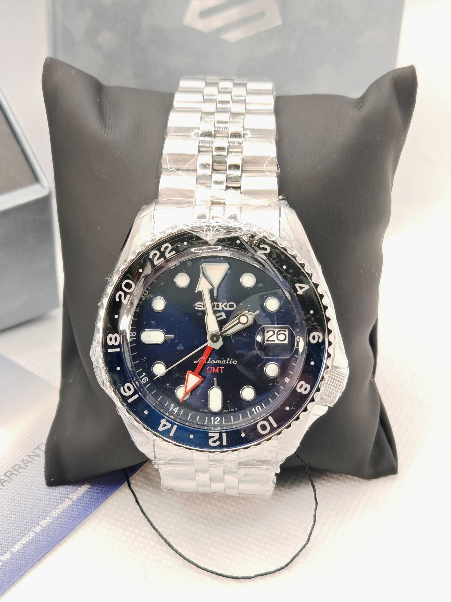 SEIKO 5 GMT automatic watch Blue SSK003K1 | tikAworld