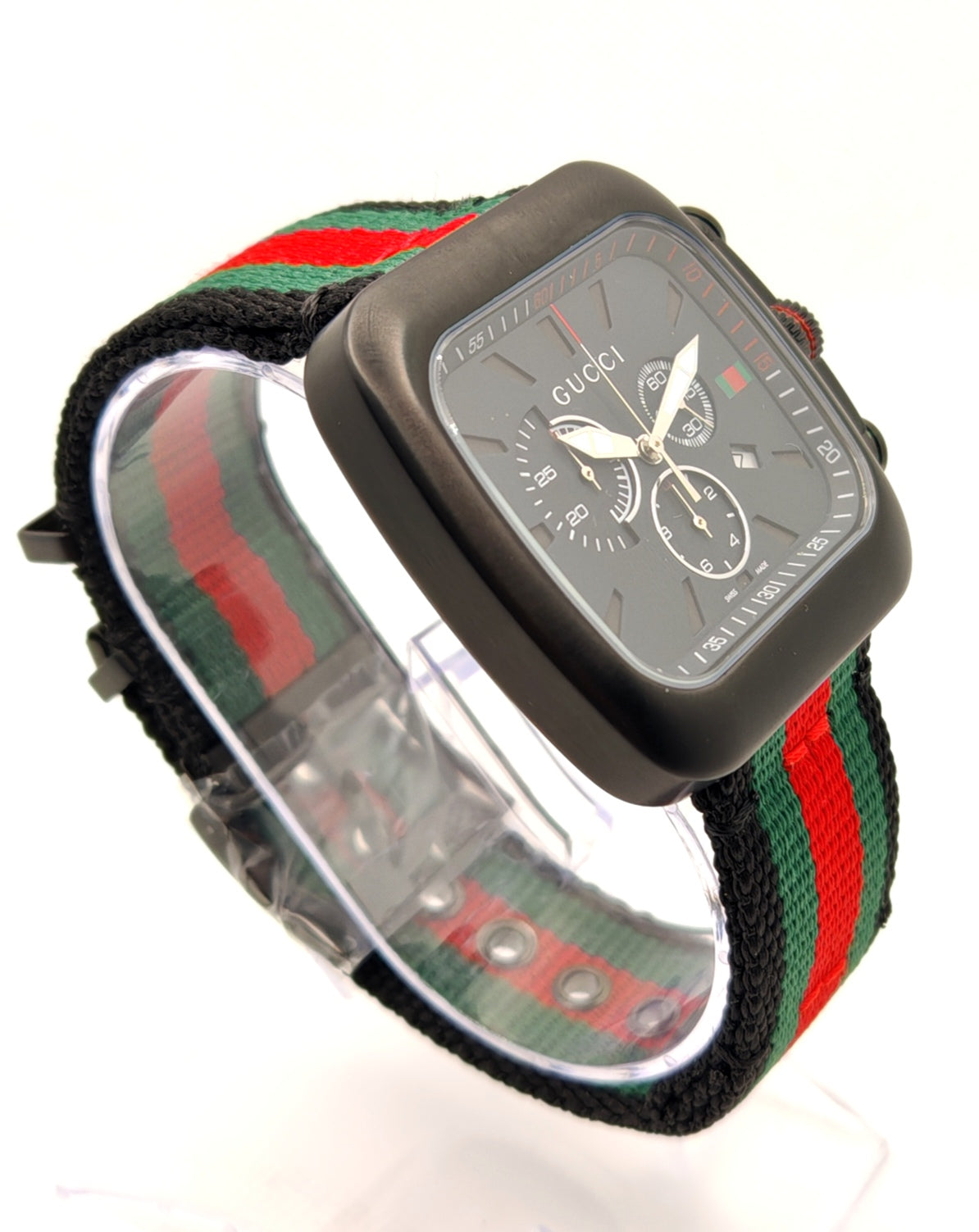 GUCCI orologio per UOMO al quarzo mod. COUPE Nero/Tessuto - YA131202