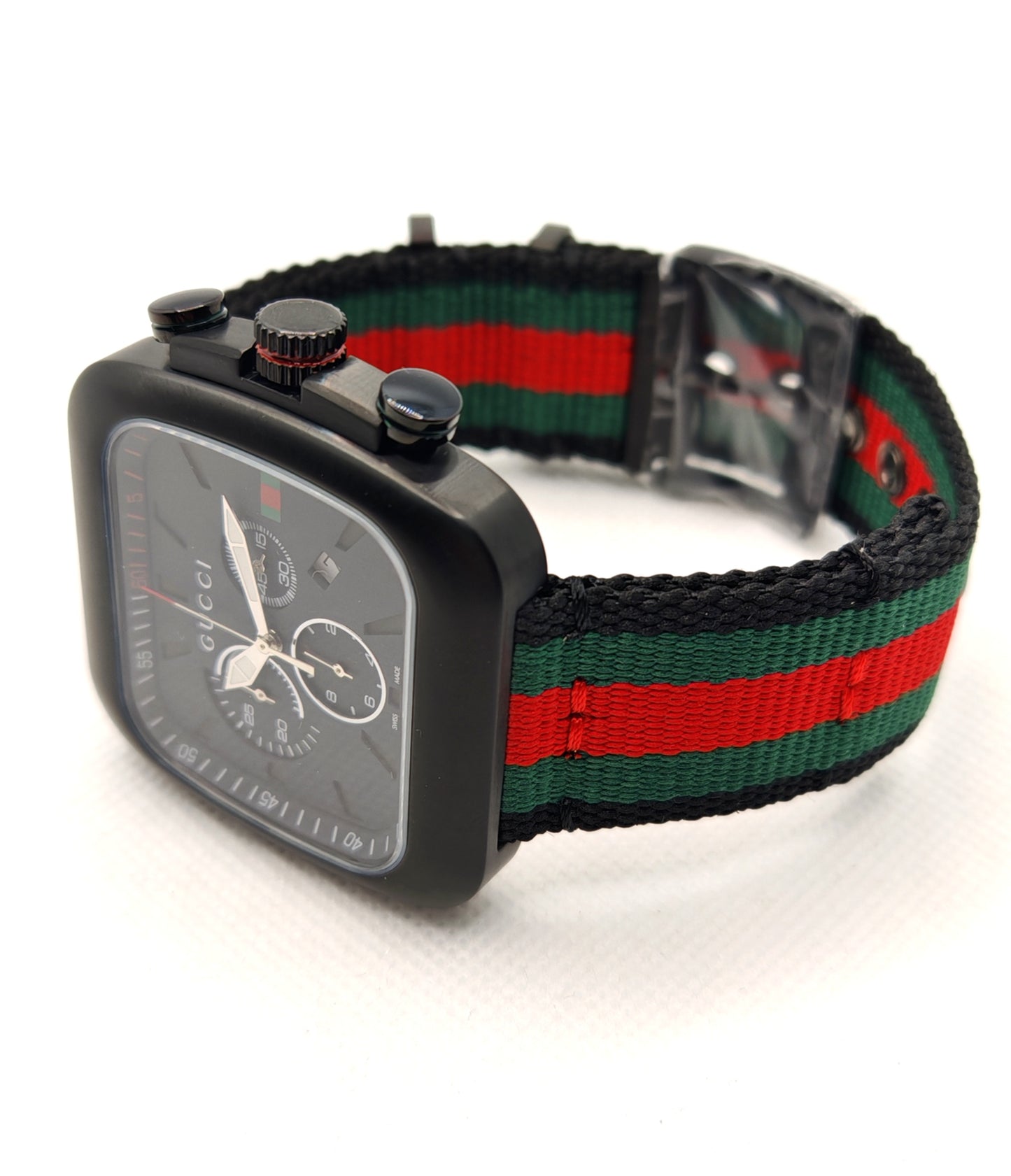 GUCCI orologio per UOMO al quarzo mod. COUPE Nero/Tessuto - YA131202