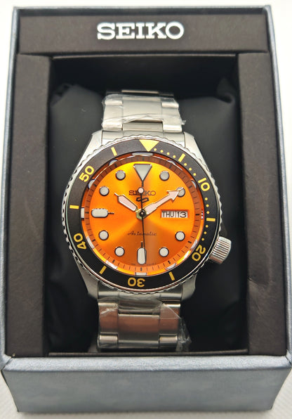 SEIKO 5 Sports SRPD59K1 – Orologio Automatico Uomo Arancione | tikAworld