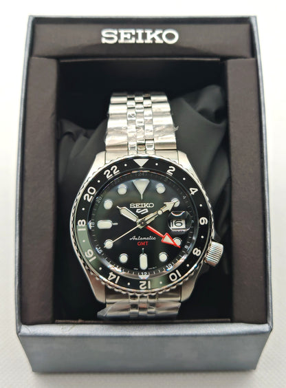 SEIKO 5 GMT SSK001K1 – Orologio Automatico Uomo Nero | TikAworld
