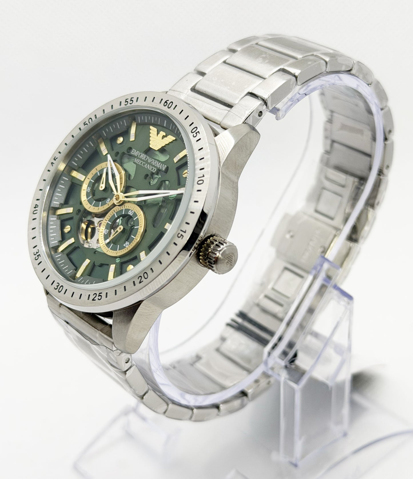 EMPORIO ARMANI AR60053 – Orologio Automatico Uomo Meccanico Scheletrato Verde | tikAworld