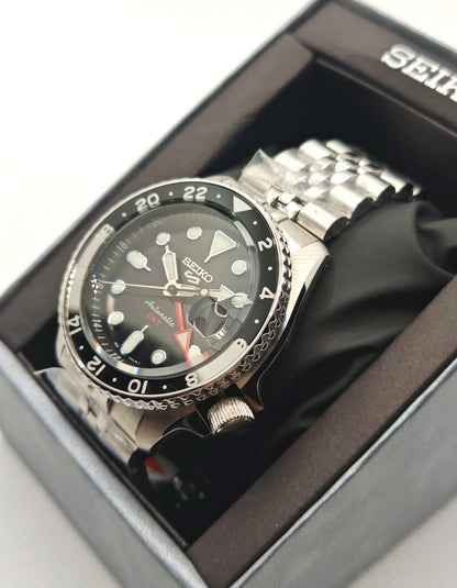 SEIKO 5 GMT SSK001K1 – Orologio Automatico Uomo Nero | TikAworld