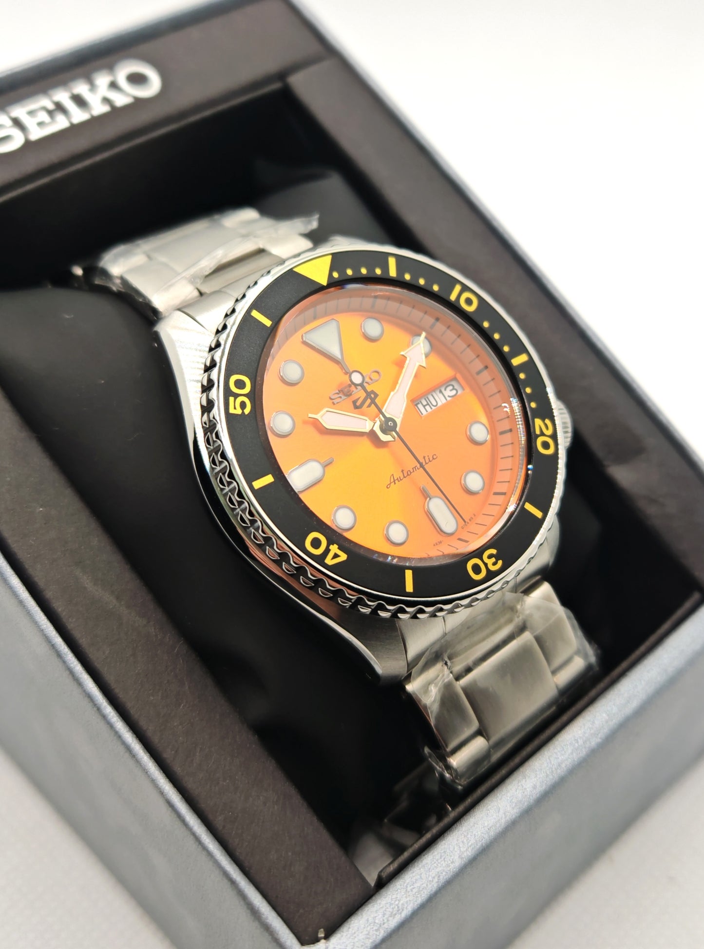 SEIKO 5 Sports SRPD59K1 – Orologio Automatico Uomo Arancione | tikAworld