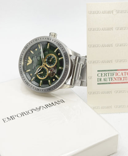 EMPORIO ARMANI AR60053 – Orologio Automatico Uomo Meccanico Scheletrato Verde | tikAworld
