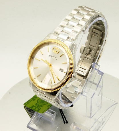 GUCCI men's/unisex quartz watch, model G-Timeless, gold/steel - YA1264233