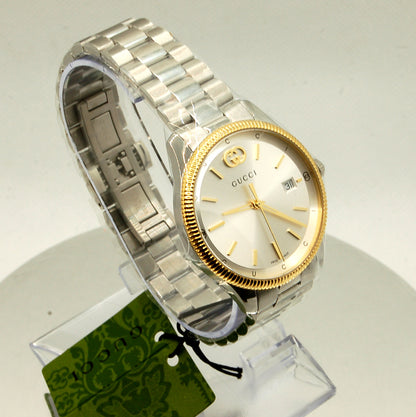 GUCCI men's/unisex quartz watch, model G-Timeless, gold/steel - YA1264233