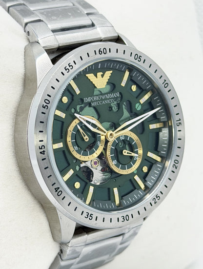 EMPORIO ARMANI AR60053 – Orologio Automatico Uomo Meccanico Scheletrato Verde | tikAworld