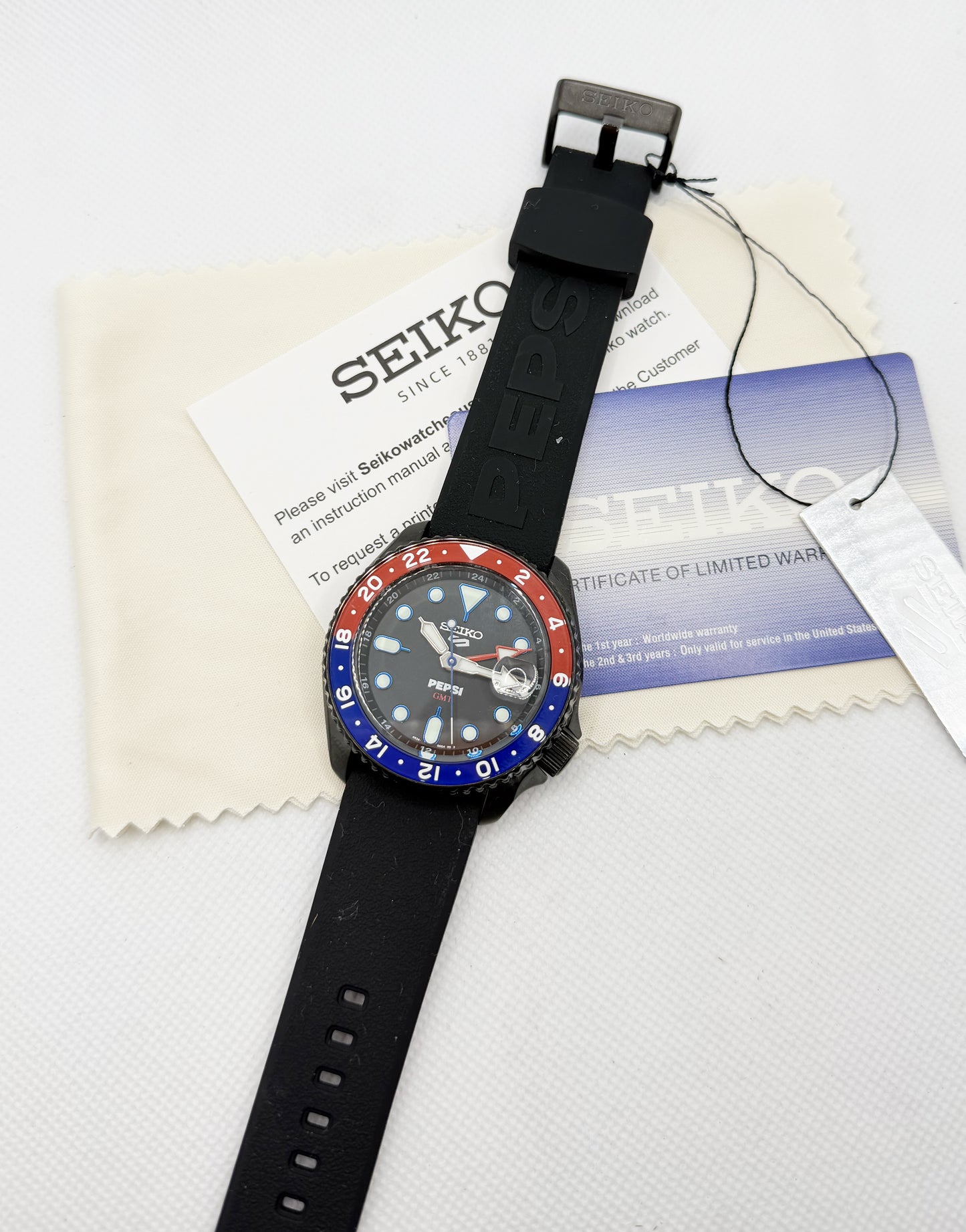 SEIKO 5 GMT SSK047K1 – Orologio Automatico Uomo PEPSI Limited Edition | tikAworld