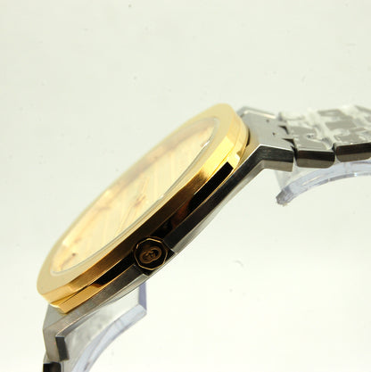 GUCCI 25H Gold/Steel Quartz Watch for Men/Unisex - YA163405