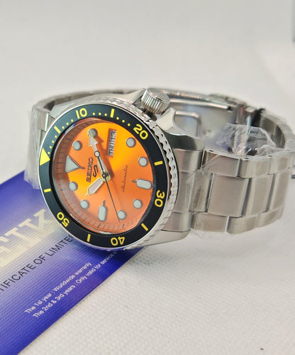 SEIKO 5 Sports SRPD59K1 – Orologio Automatico Uomo Arancione | tikAworld