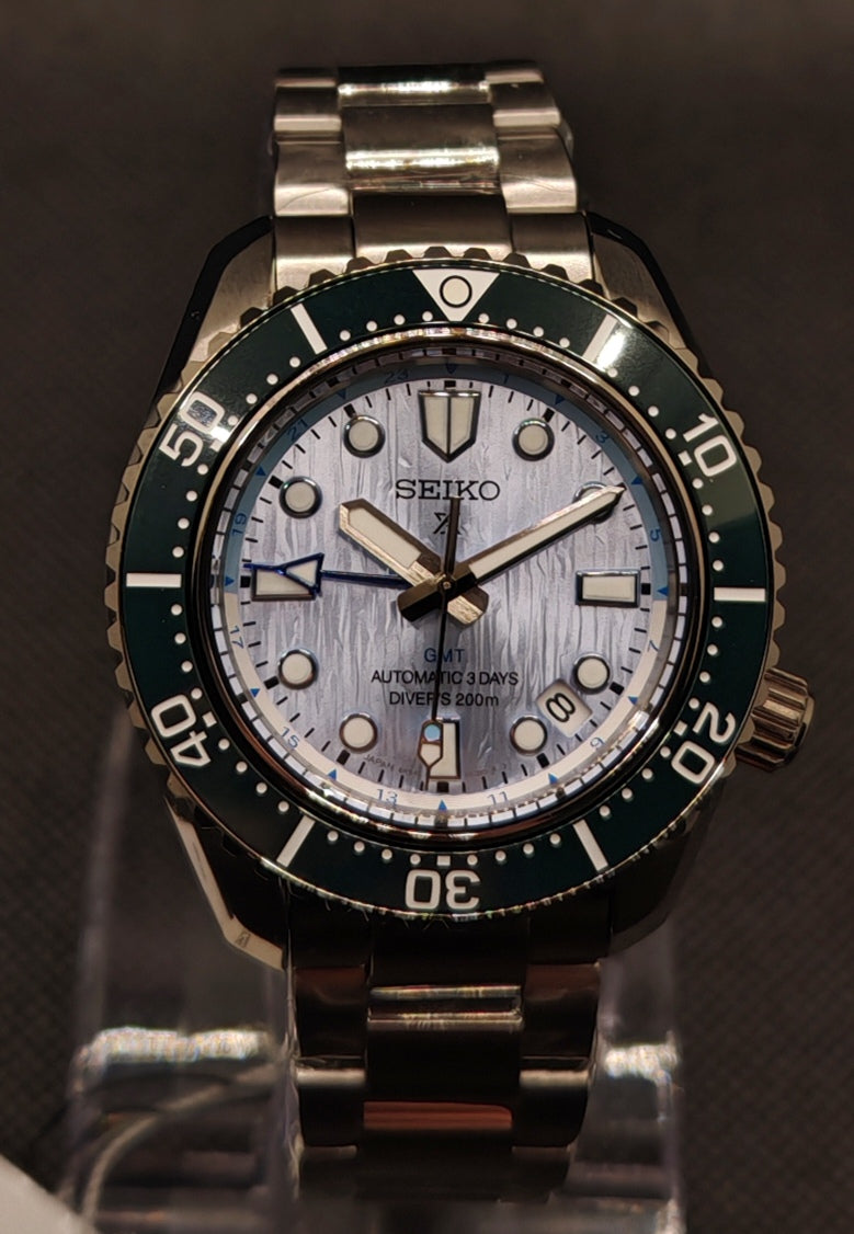 SEIKO PROSPEX Save the Ocean "Blue Glacier" GMT SPB385J1 – Edizione Limitata 110° Anniversario | tikAworld