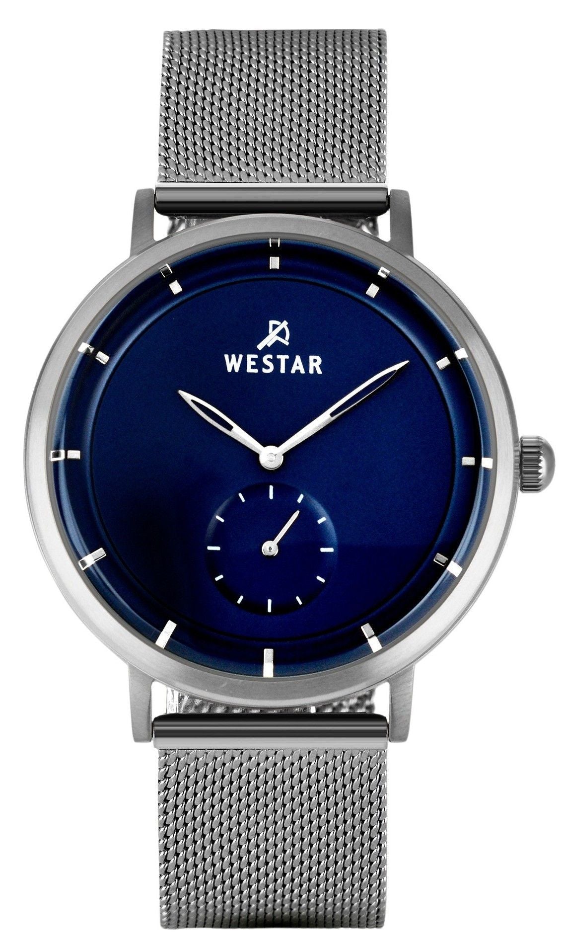 Westar Profile Stainless Steel Blue Dial Quartz 50247STN104 Men's Watch