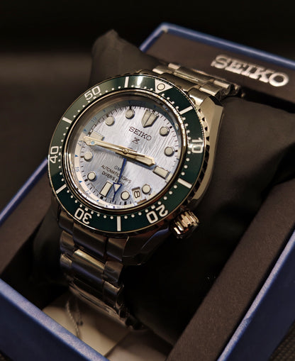 SEIKO PROSPEX Save the Ocean "Blue Glacier" GMT SPB385J1 – Edizione Limitata 110° Anniversario | tikAworld