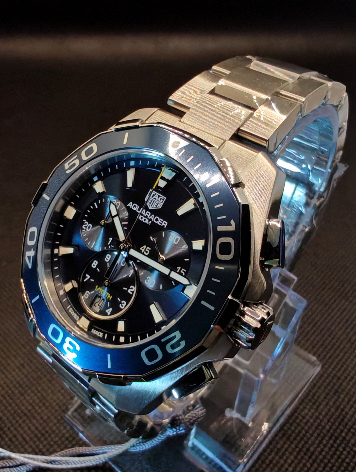 TAG HEUER AQUARACER – Orologio Uomo Quarzo Quadrante Blu | tikAworld