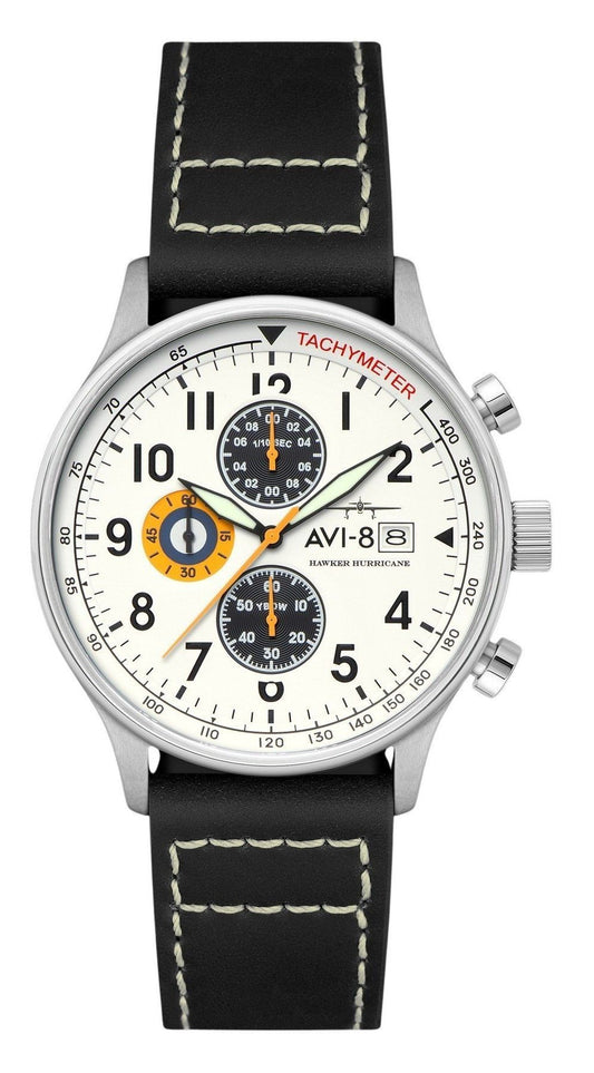 AVI-8 Hawker Hurricane Classic Chronograph Imperial War Museums Edition White Dial Quartz AV-4011-1E Men's Watch