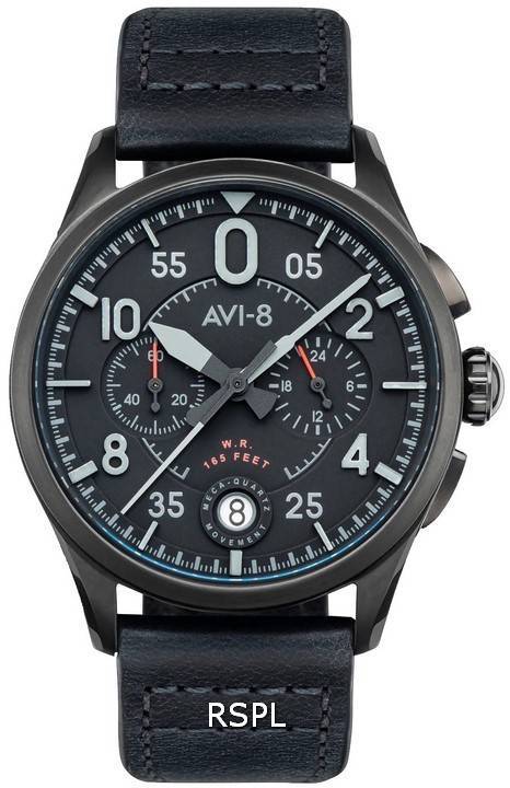 AVI-8 Spitfire Lock Chronograph Slate Black Quartz AV-4089-03 Men's Watch