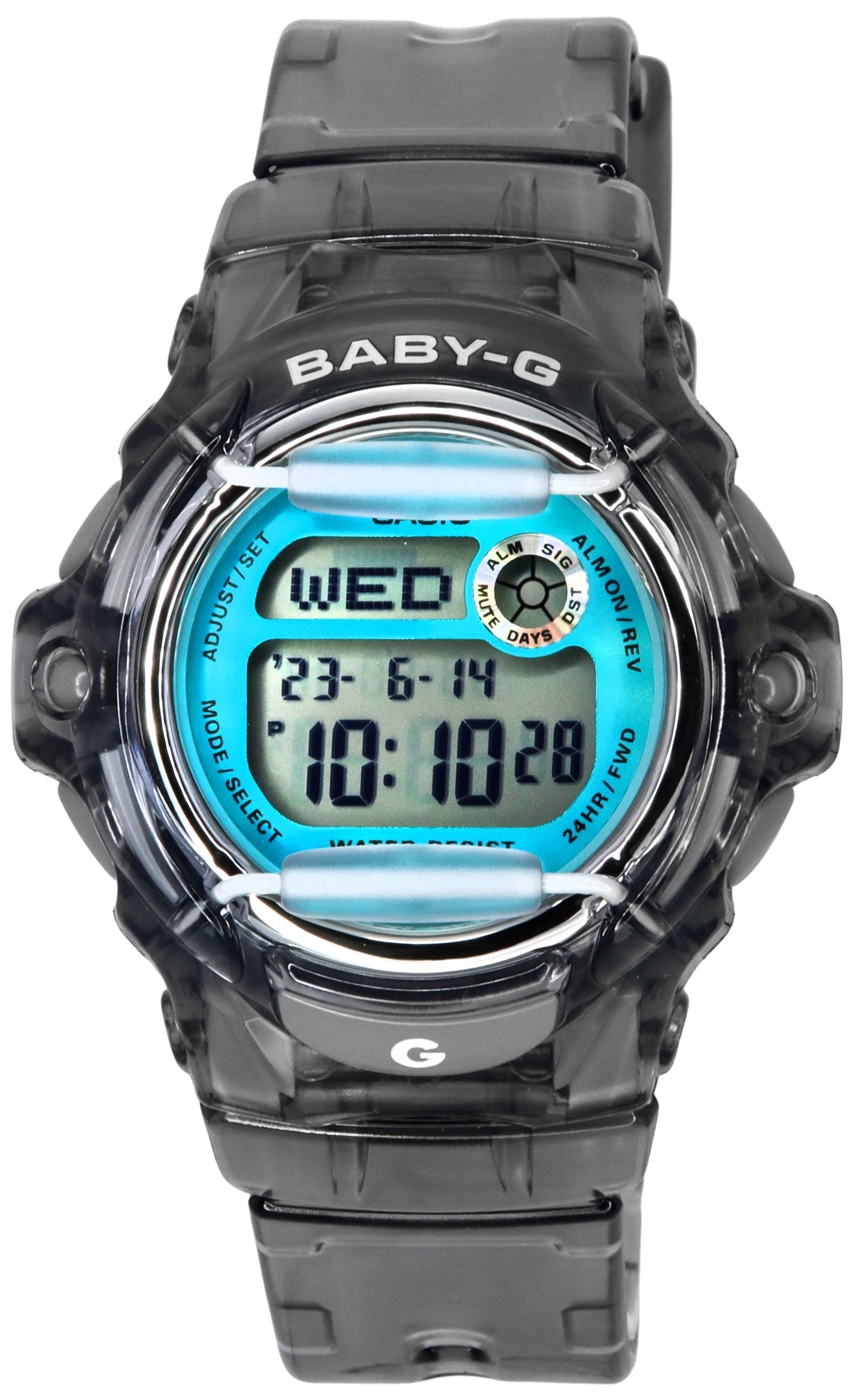 Casio Baby-G Digital Gray Resin Strap Quartz BG-169U-8B 200M Women's Watch