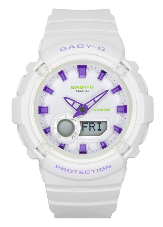 Casio Baby-G Analog Digital Resin Strap White Dial Quartz BGA-280DN-7A 100M Women's Watch