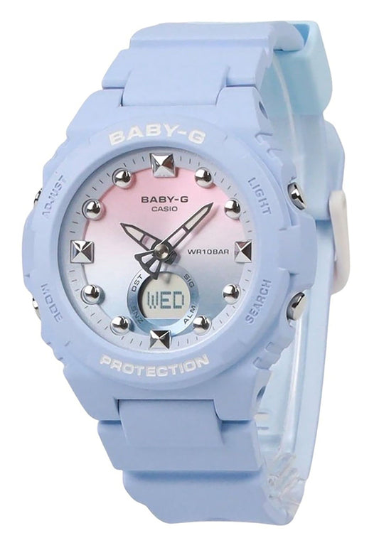 Casio Baby-G Analog Digital Resin Strap Multicolor Dial Quartz BGA-320-2A1 100M Women's Watch