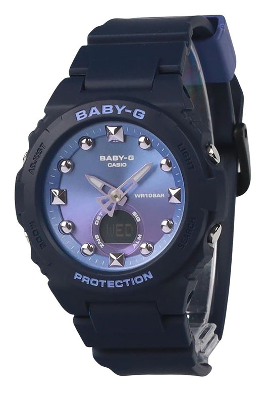 Casio Baby-G Analog Digital Resin Strap Violet Dial Quartz BGA-320-2A 100M Women's Watch