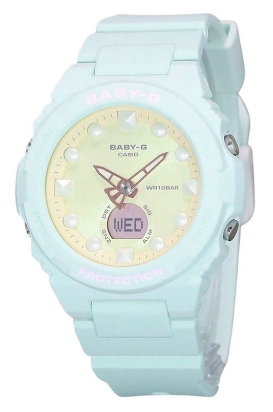 Casio Baby-G Futuristic Holographic Analog Digital Yellow Dial Quartz BGA-320FH-3A 100M Women's Watch