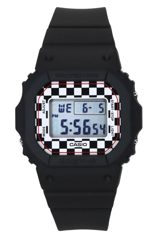 Casio Baby-G Skater Fashion Digital Black Resin Strap Quartz BGD-565GS-1 100M Women's Watch