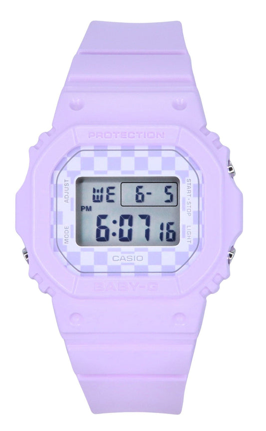 Casio Baby-G Skater Fashion Digital Purple Resin Strap Quartz BGD-565GS-6 100M Women's Watch