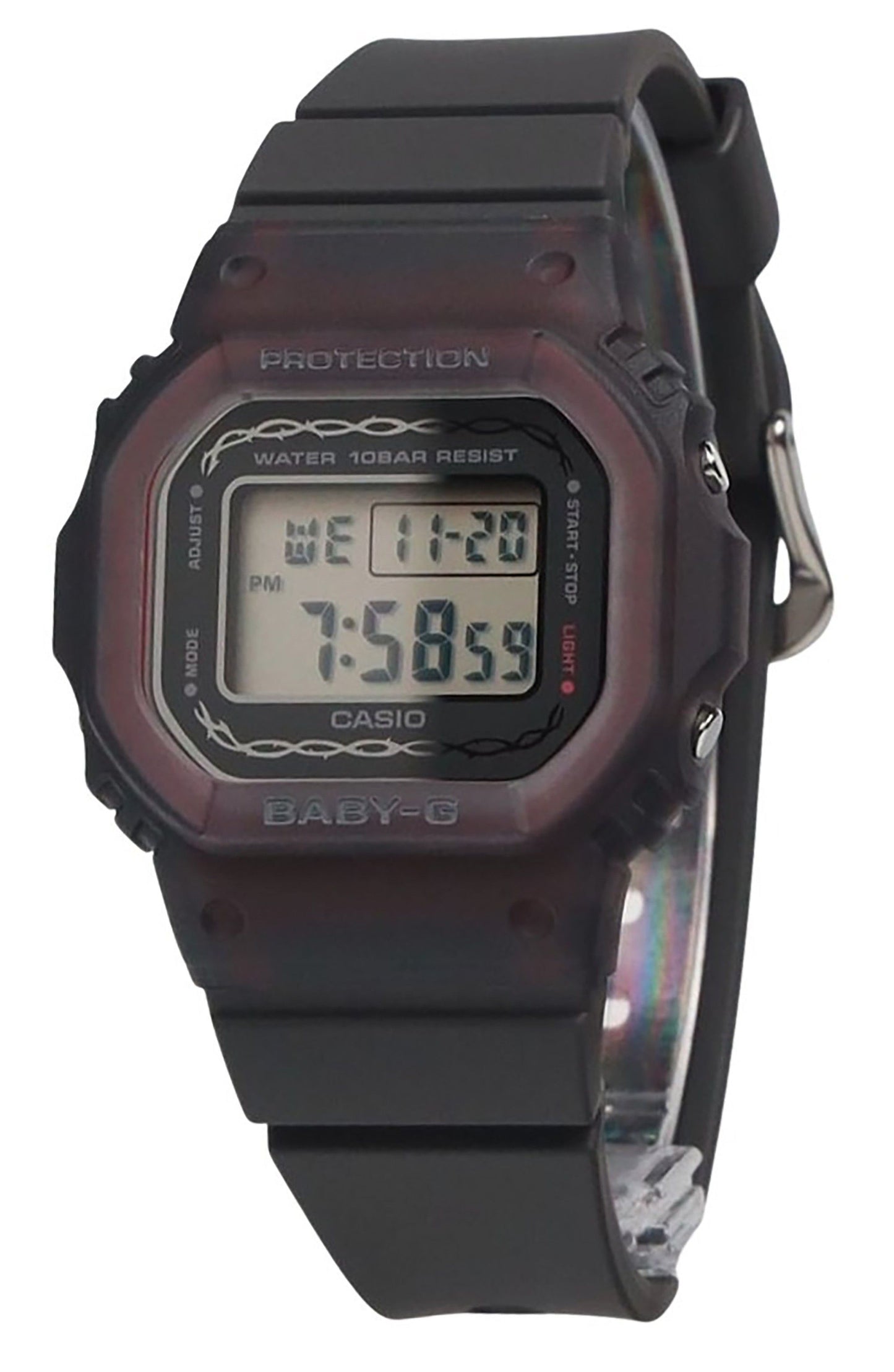 Casio Baby-G Digital Seasonal Collection 2024 Bio-Based Resin Strap Quartz BGD-565RS-8 100M Women's Watch