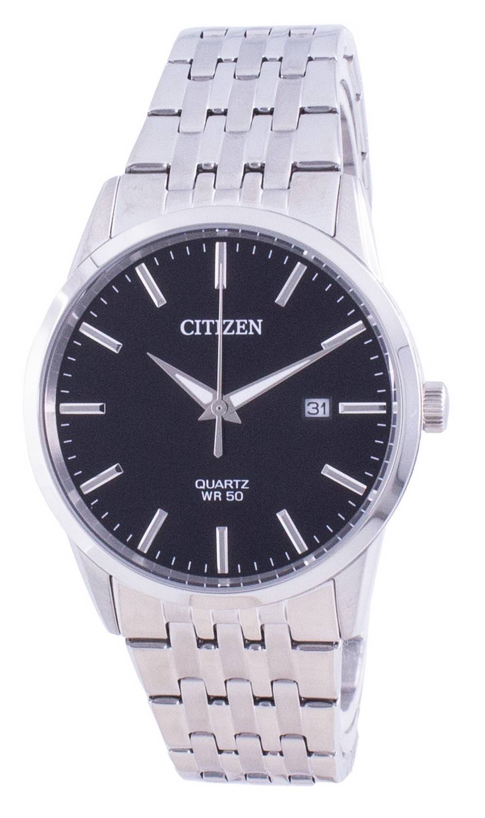 Citizen Black Dial Stainless Steel Quartz BI5000-87E Men's Watch