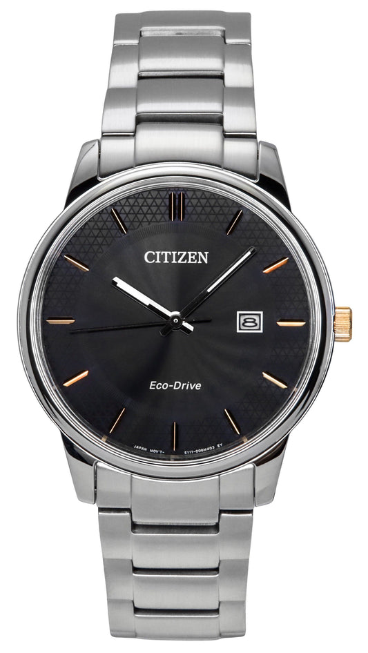 Citizen Eco-Drive Stainless Steel Black Dial BM6977-70E Men's Watch