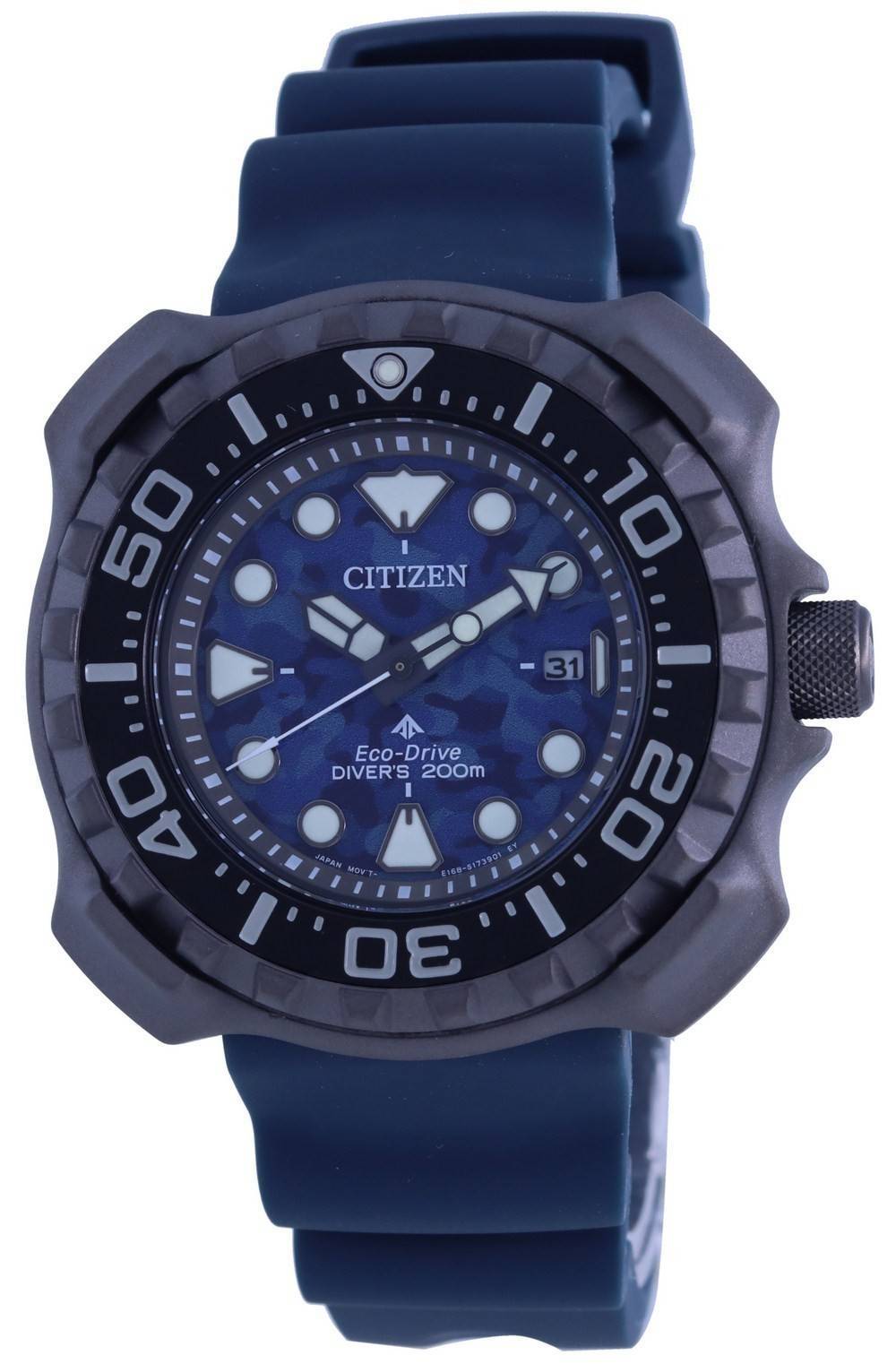 Citizen Promaster Polyurethane Strap Eco-Drive BN0227-09L 200M Men's Watch