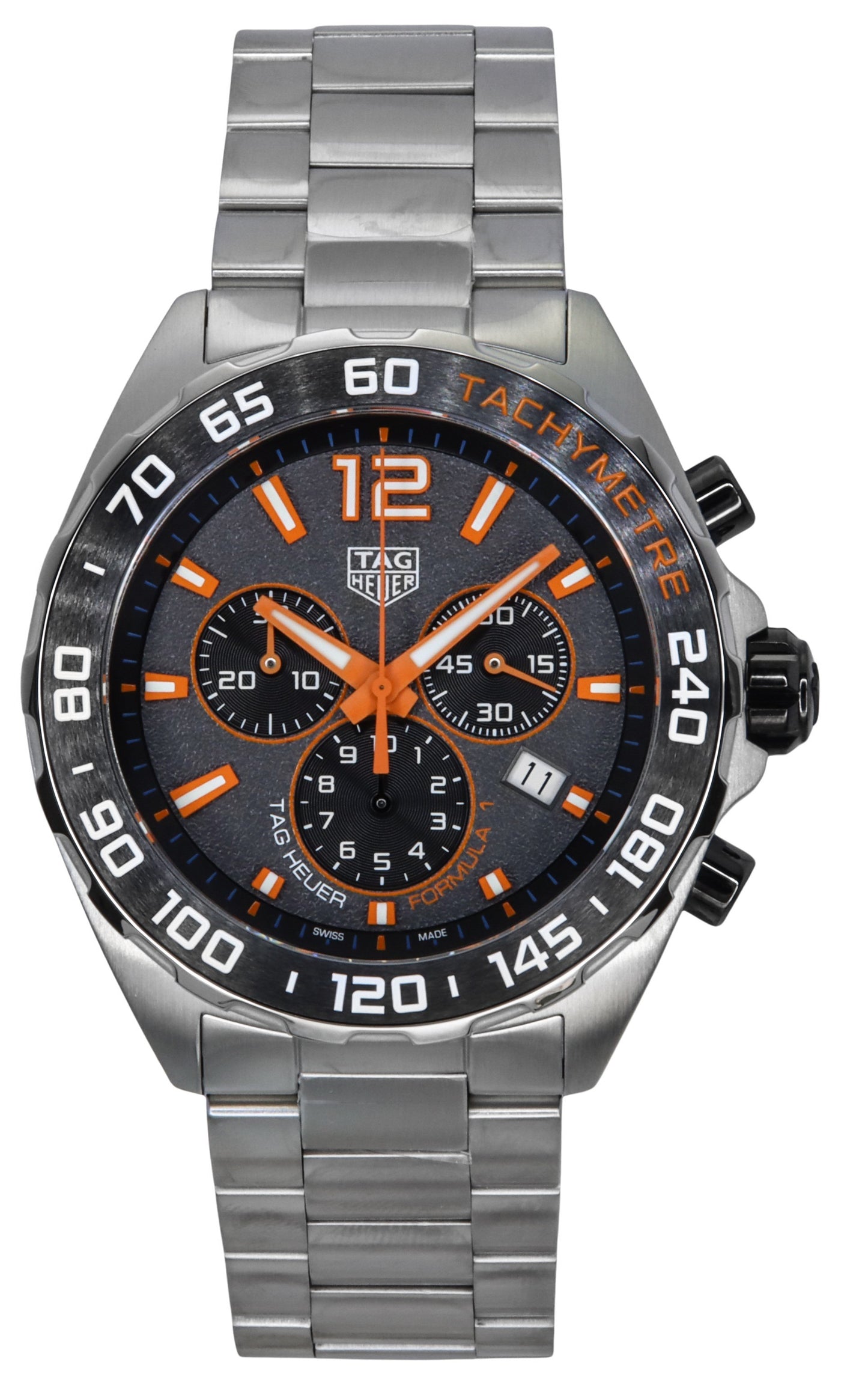 Tag Heuer Formula 1 Chronograph Stainless Steel Gray Dial Quartz Diver's CAZ101AH.BA0842 200M Men's Watch